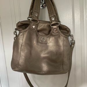 Marc by Marc Jacobs metallic satchel crossbody